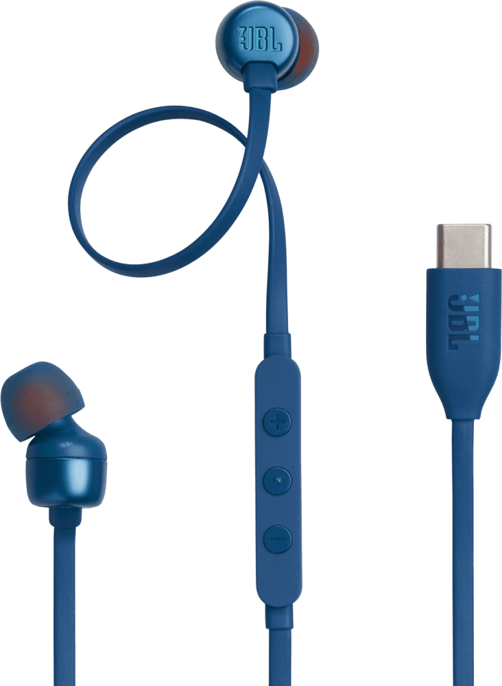 Наушники JBL Tune 310C Blue, внутриканальные